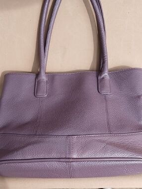 AMERICAN Leather Tote Bag in PURPLE - Women's Handbag